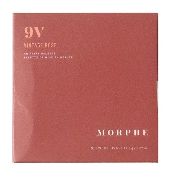 Morphe 9V Vintage Rose Artistry Eyeshadow Palette | 9 Neutral Rosy Shades | New - Picture 1 of 2